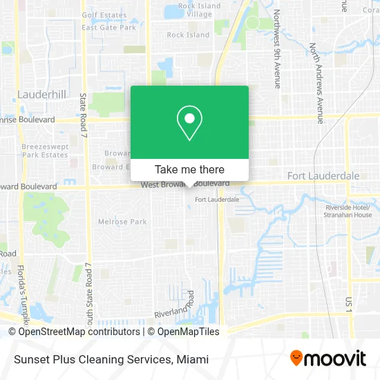 Sunset Plus Cleaning Services map