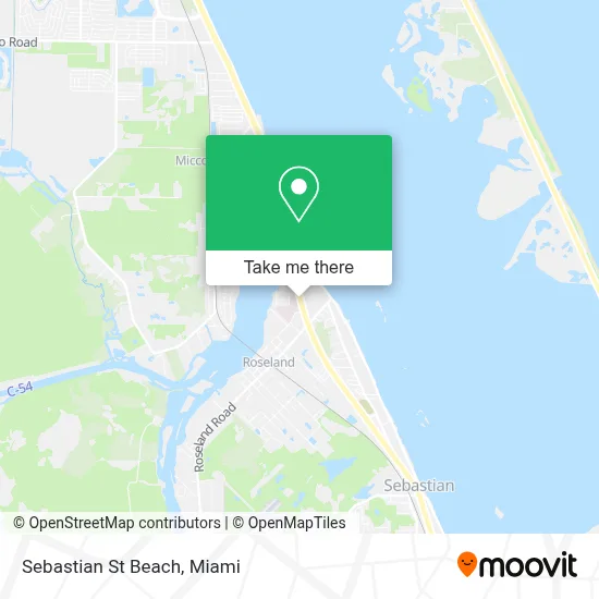 Sebastian St Beach map