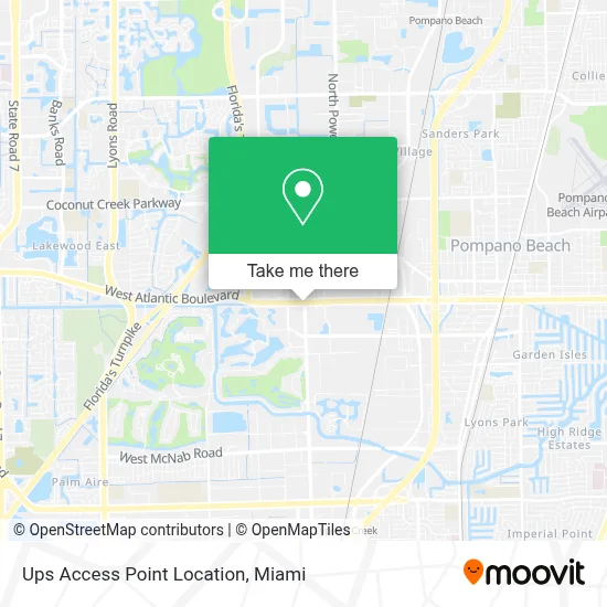 Ups Access Point Location map