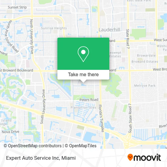 Expert Auto Service Inc map