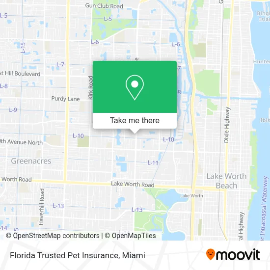 Florida Trusted Pet Insurance map