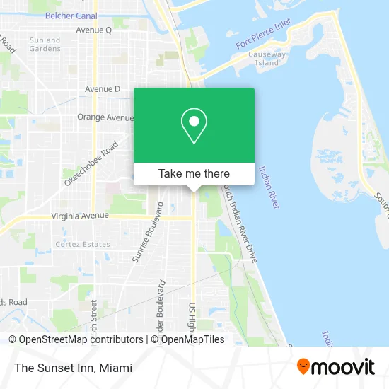 The Sunset Inn map
