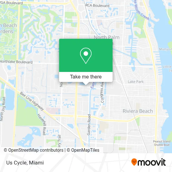 Us Cycle map
