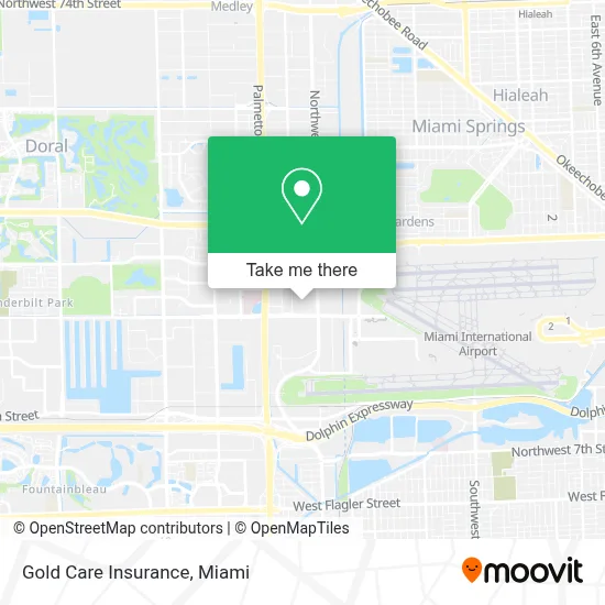 Gold Care Insurance map