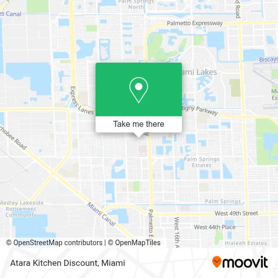 Atara Kitchen Discount map