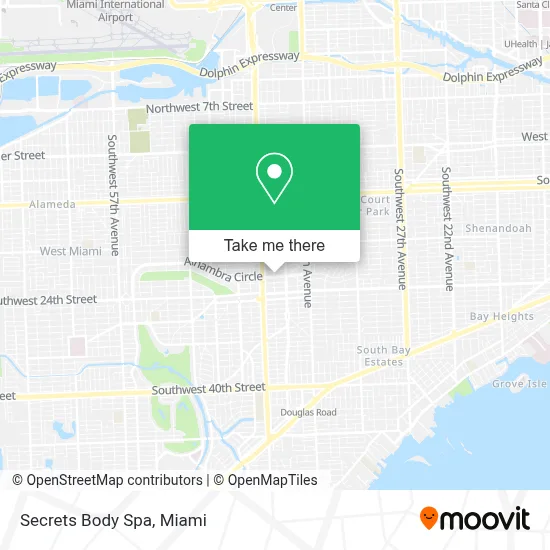 Secrets Body Spa map