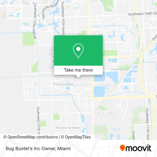 Bug Buster's Inc Owner map