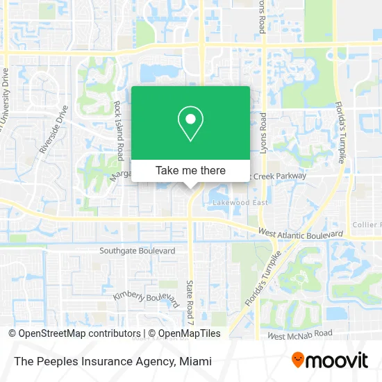 The Peeples Insurance Agency map
