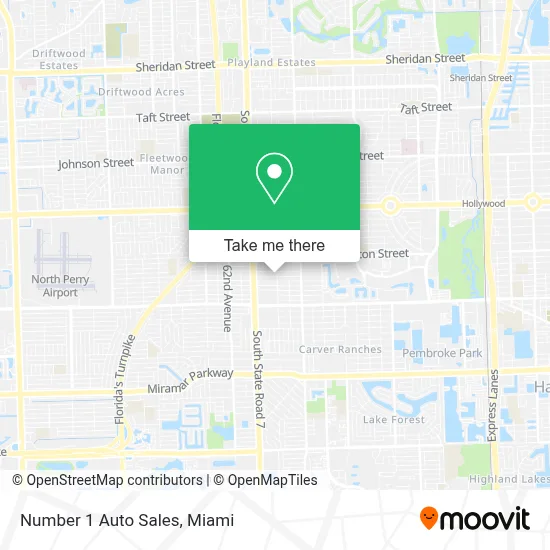 Number 1 Auto Sales map