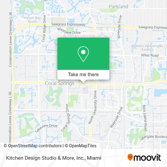 Kitchen Design Studio & More, Inc. map