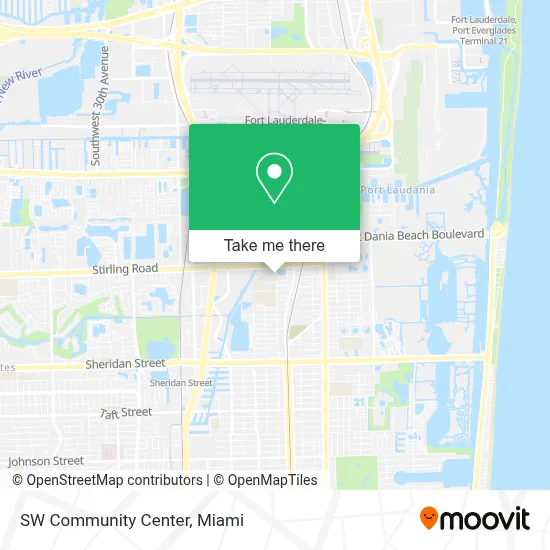 SW Community Center map