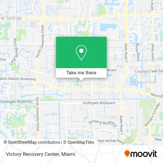 Victory Recovery Center map