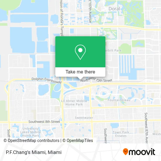 P.F.Chang's Miami map