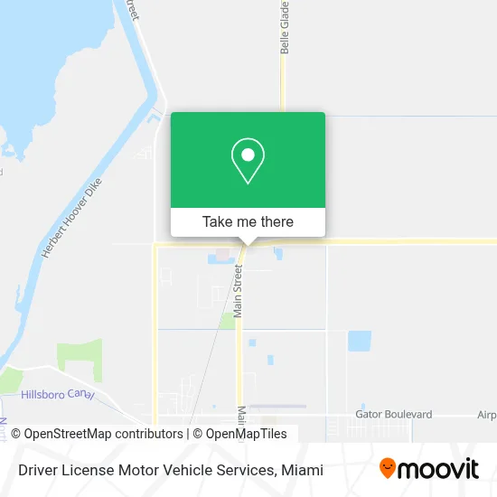 Driver License Motor Vehicle Services map