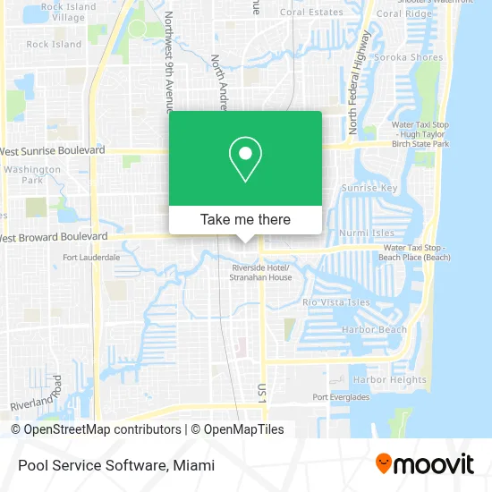 Pool Service Software map