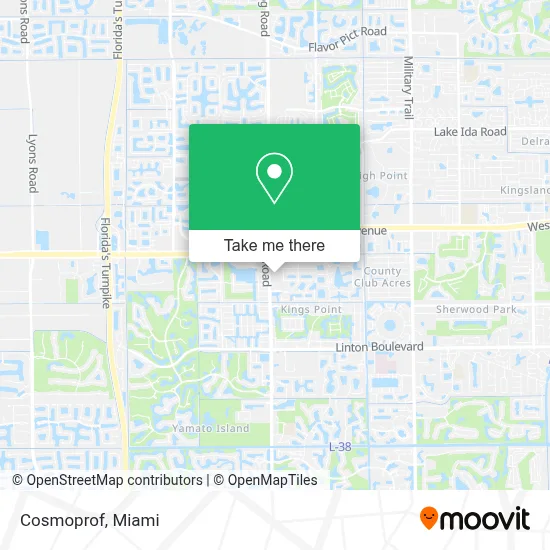 Cosmoprof map