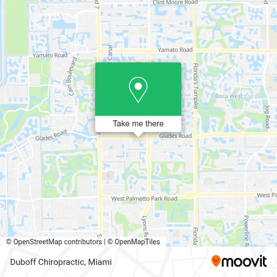 Duboff Chiropractic map