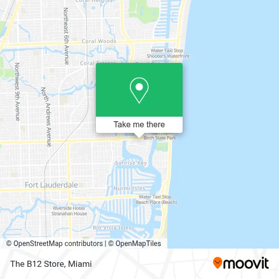The B12 Store map