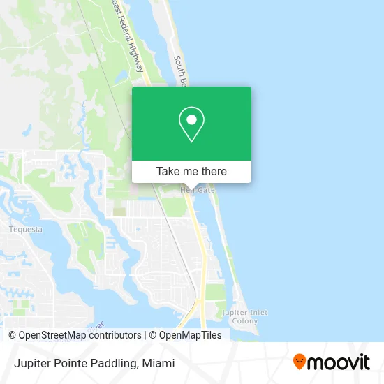 Jupiter Pointe Paddling map