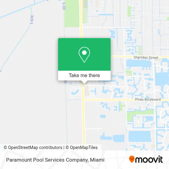 Paramount Pool Services Company map