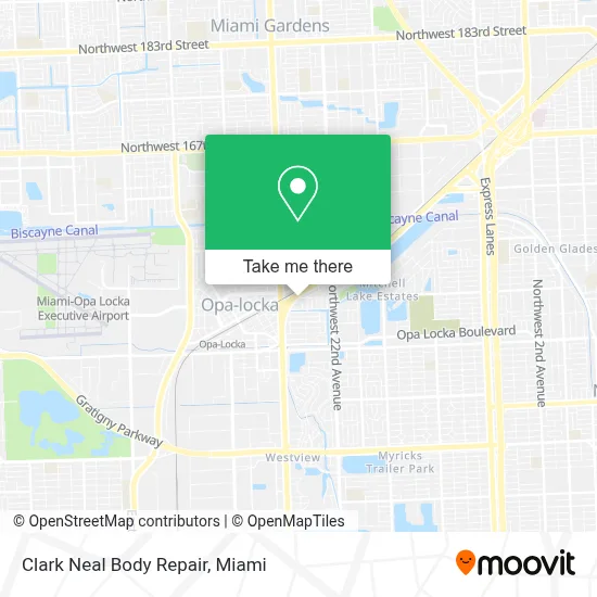 Clark Neal Body Repair map
