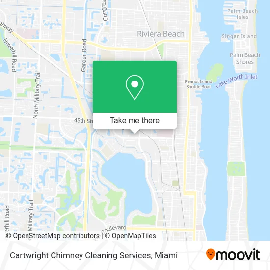 Cartwright Chimney Cleaning Services map