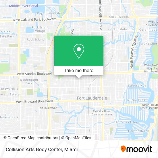 Collision Arts Body Center map