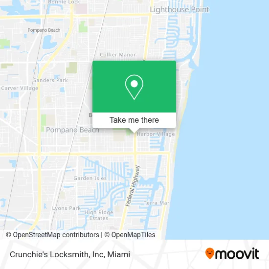 Crunchie's Locksmith, Inc map