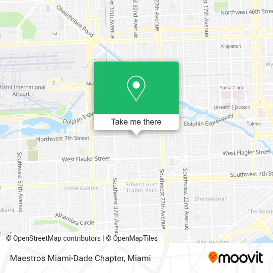 Maestros Miami-Dade Chapter map
