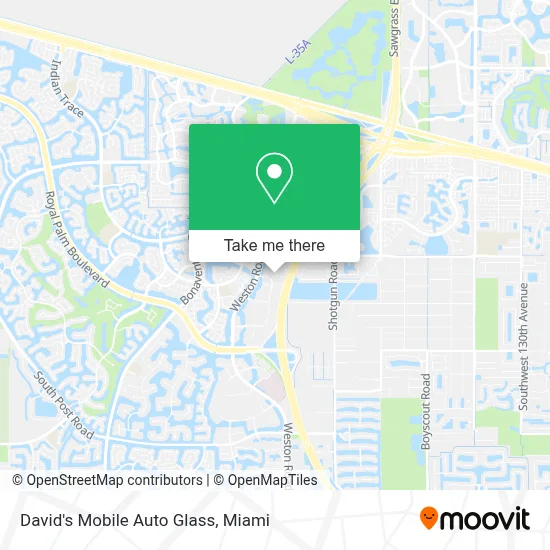 David's Mobile Auto Glass map
