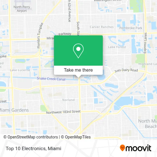 Top 10 Electronics map