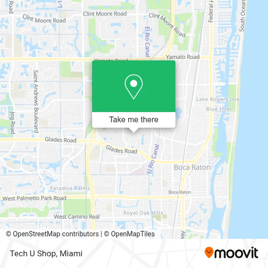 Tech U Shop map