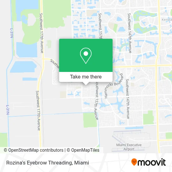 Rozina's Eyebrow Threading map