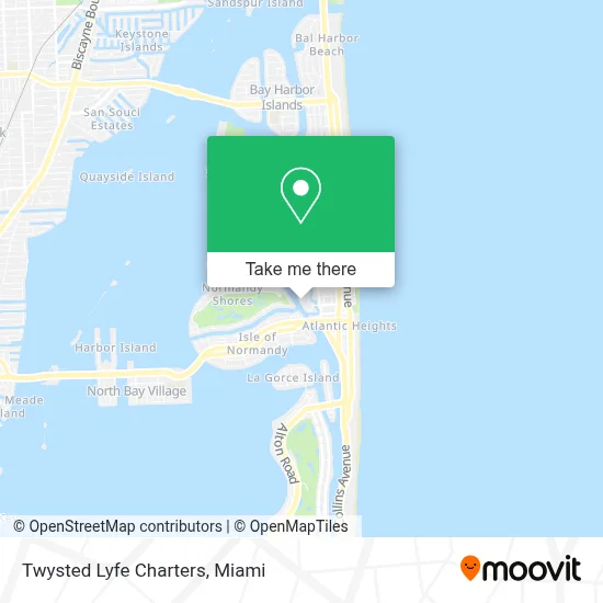 Twysted Lyfe Charters map