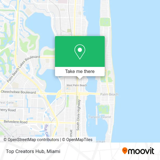 Top Creators Hub map