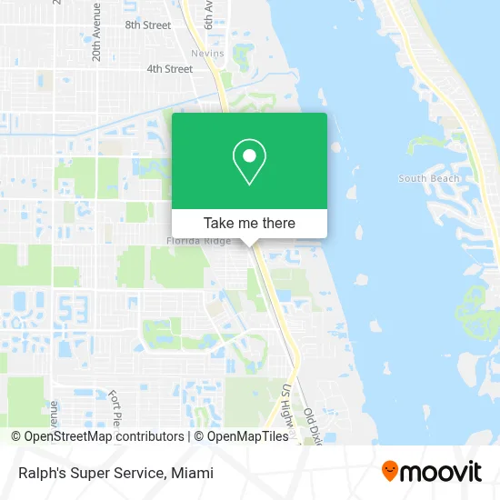 Ralph's Super Service map