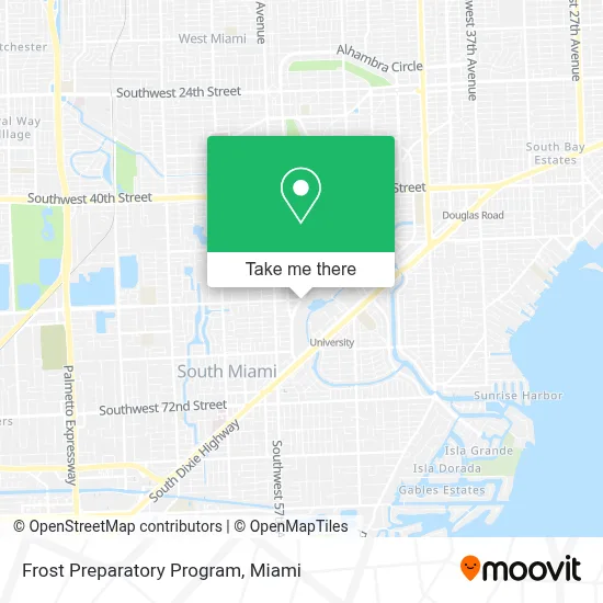 Frost Preparatory Program map
