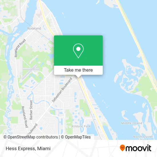 Hess Express map
