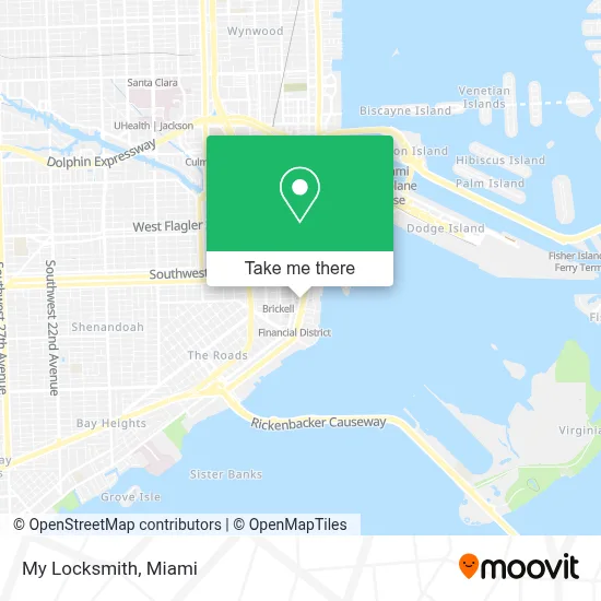 My Locksmith map