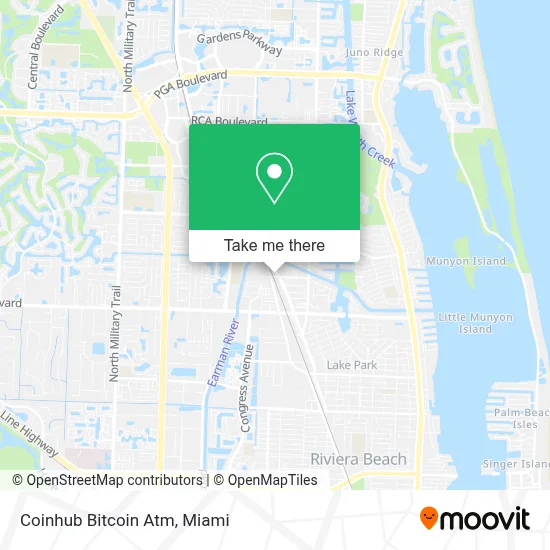 Coinhub Bitcoin Atm map