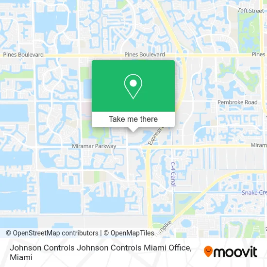 Johnson Controls Johnson Controls Miami Office map