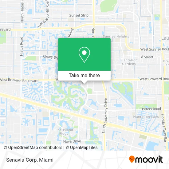 Senavia Corp map