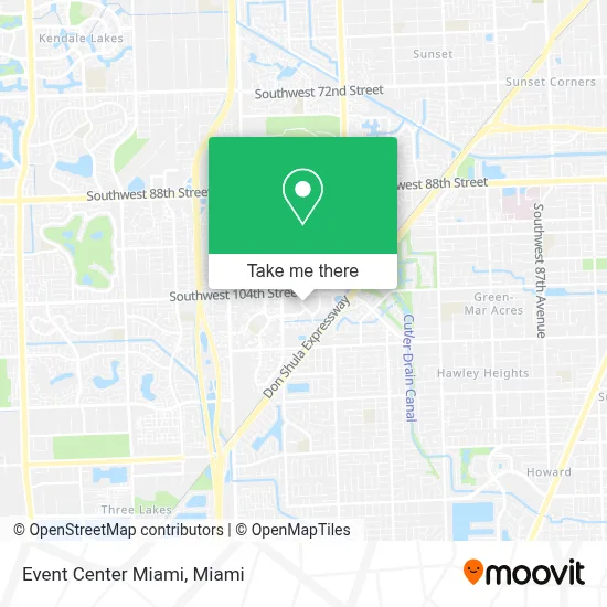 Event Center Miami map