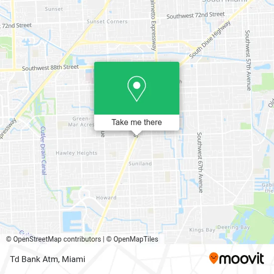 Td Bank Atm map