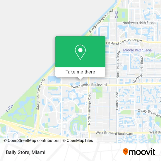 Bally Store map