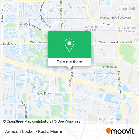 Amazon Locker - Keely map