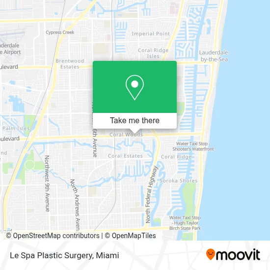 Le Spa Plastic Surgery map