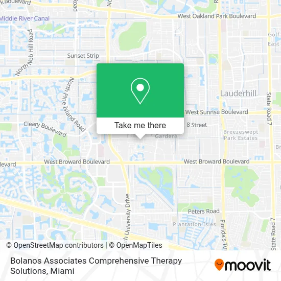 Bolanos Associates Comprehensive Therapy Solutions map