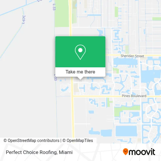Perfect Choice Roofing map