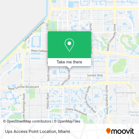 Ups Access Point Location map